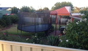 What Adelaide weather will do to your kids trampoline.