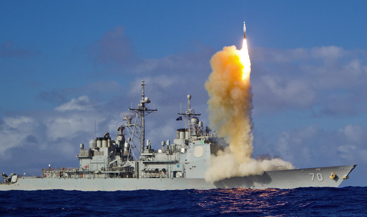 SM-3 anti ballistic missile launch. Photo Credit: US Navy
