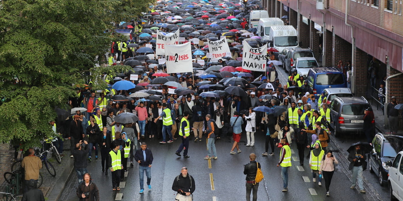 5000 Protest against Islamic Extremism in Oslo, Norway
